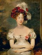 Sir Thomas Lawrence Portrait of Princess Caroline Ferdinande of Bourbon-Two Sicilies, Duchess of Berry. oil
